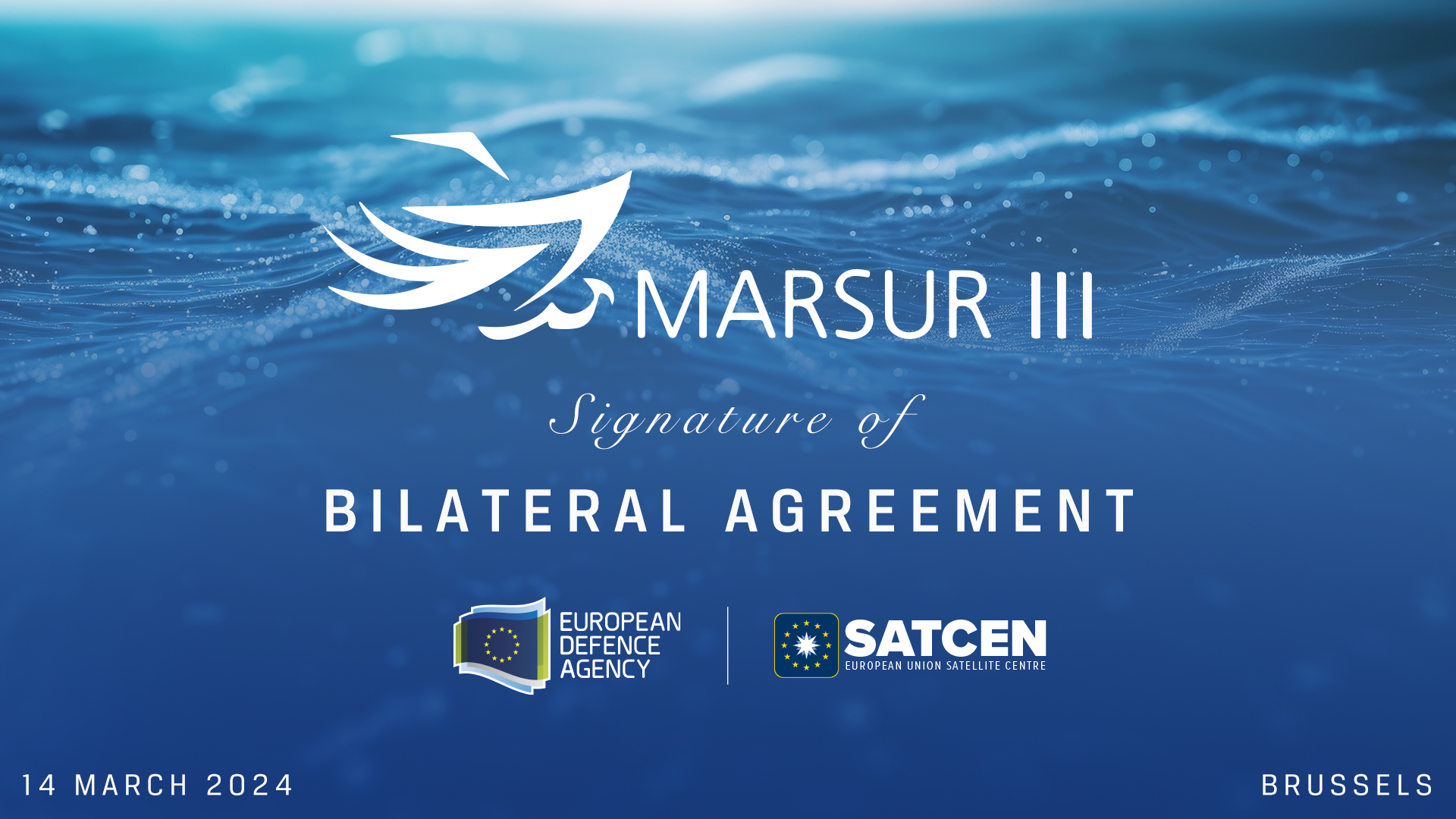 Enhancing maritime surveillance: EDA and SatCen begin new phase of cooperation 