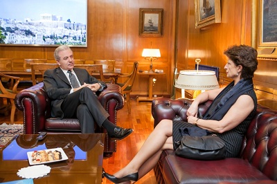 Claude-France Arnould Visits Greece