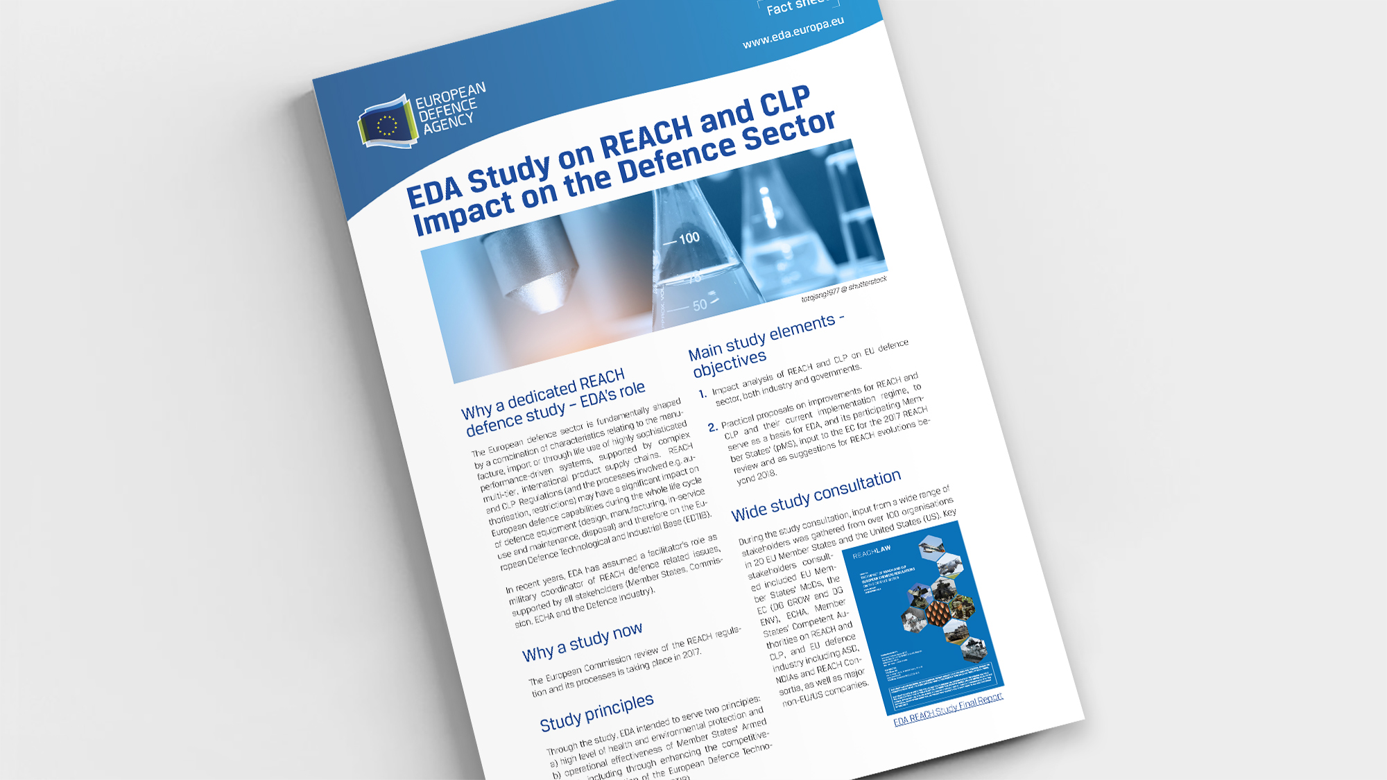 Factsheet EDA Study on REACH and CLP Impact