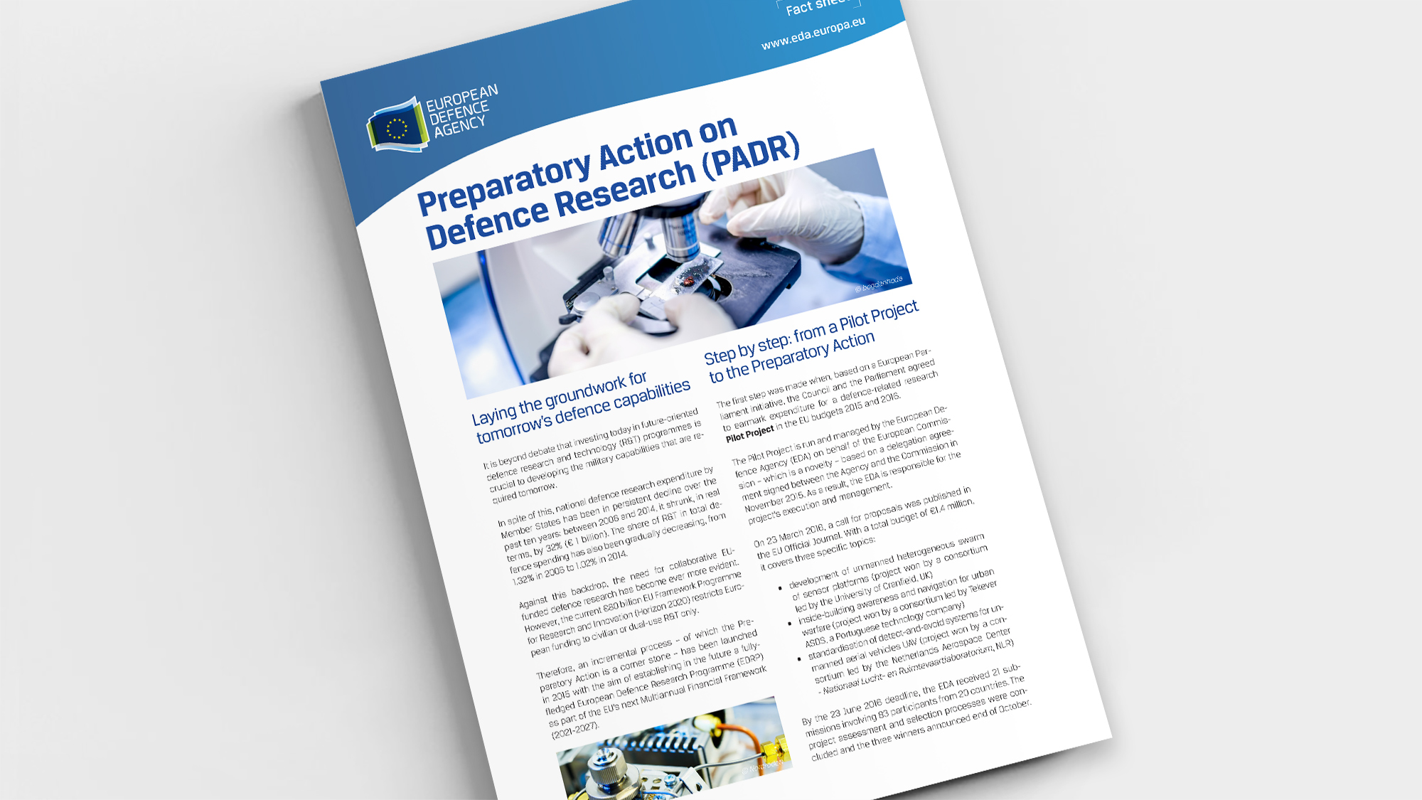 Factsheet Preparatory Action on Defence Research